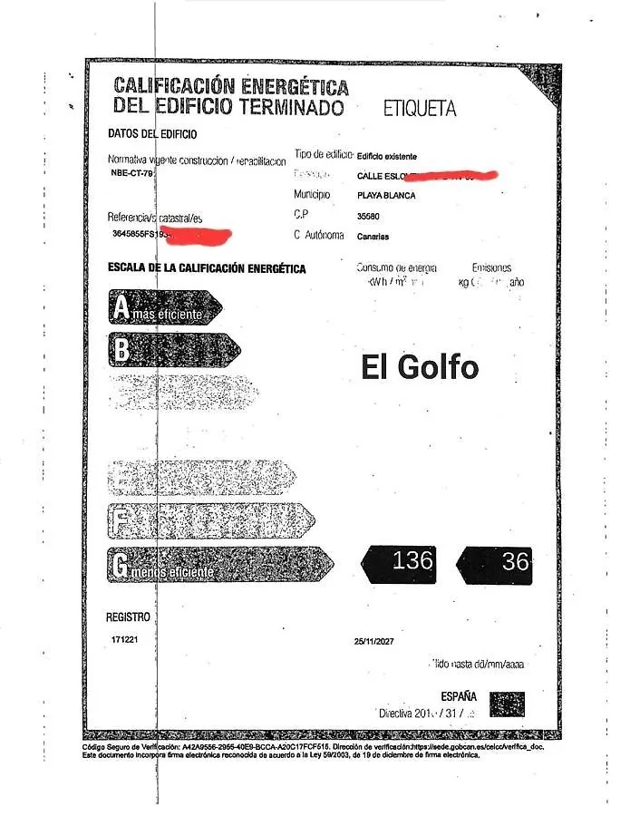 Vivienda Vacacional El Golfo Playa Blanca  0*, Playa Blanca (Lanzarote)